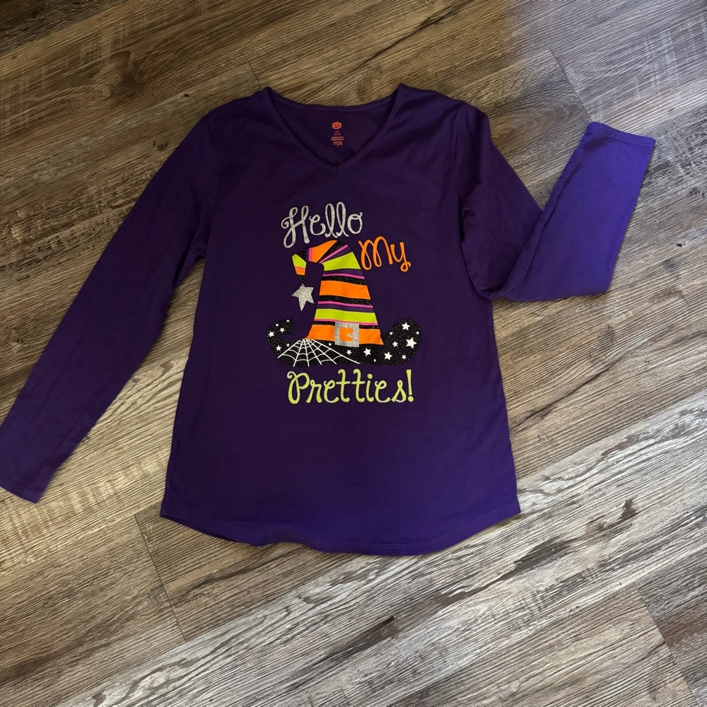 Purple Halloween Long Sleeve Shirt